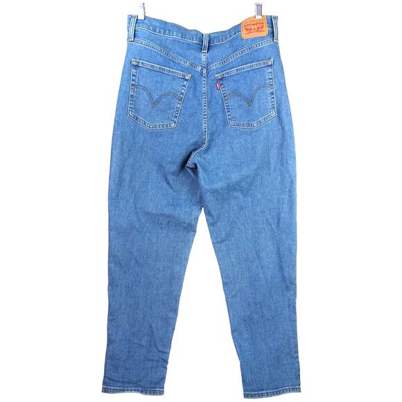 Levi's SZ 32/14 High Waisted Taper Jeans Vintage Inspired Relaxed Hip & Thigh - Picture 4 of 8